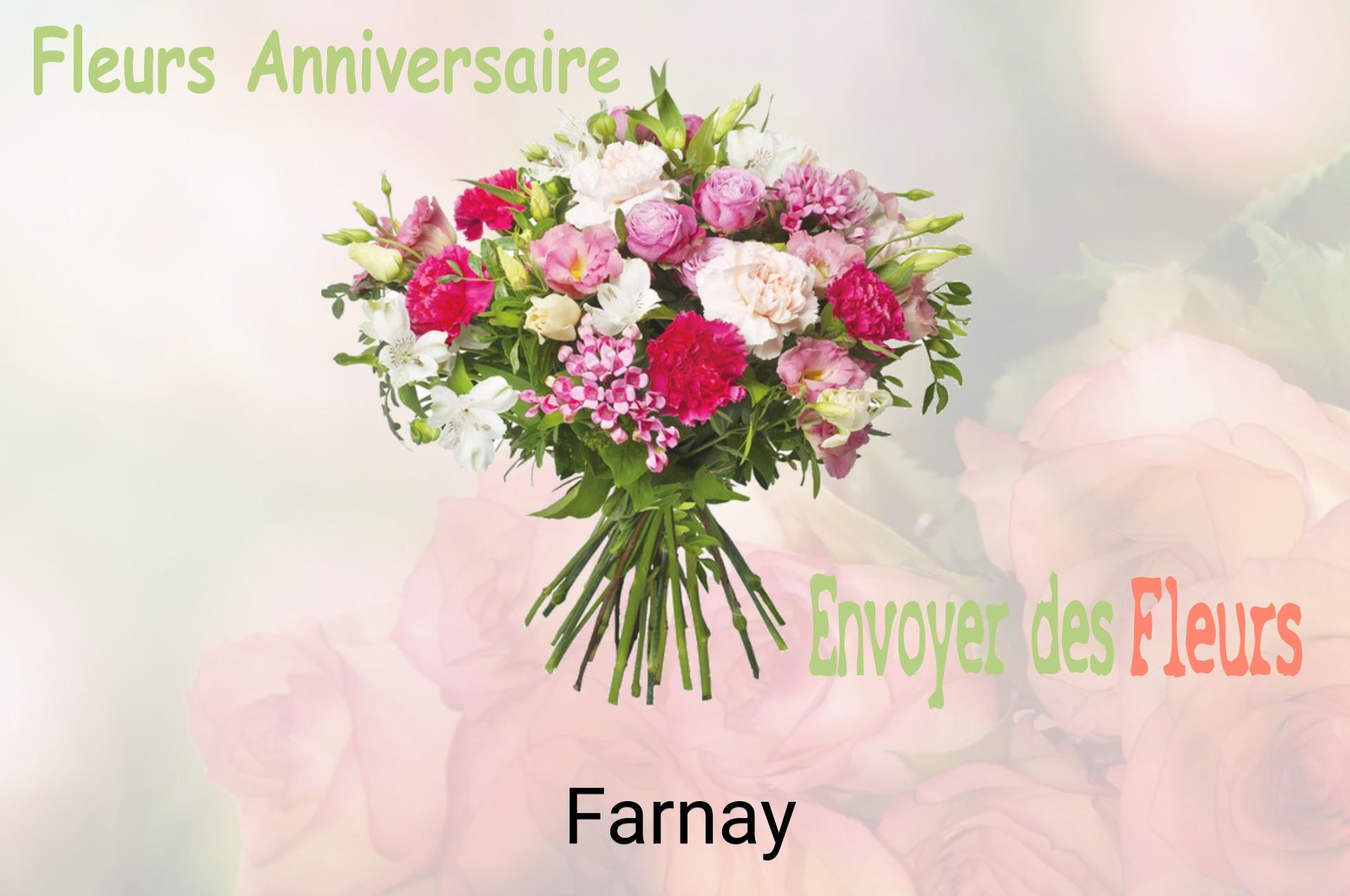 Bouquet de fleurs d’anniversaire livré à Farnay